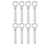 sourcing map Ring Lifting Expansion Eyebolt, 8pcs M6x80mm 304 Stainless Steel Expansion Screw with Eye Ring for Concrete Brick Wall