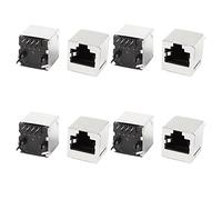 sourcing map RJ45 Coupler 8P8C, PCB Mount, Female to Female, 8Pcs