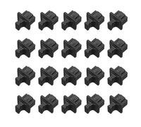 sourcing map RJ45 Dust Covers Caps, Black RJ45 Dust Plug Silicone Ethernet Port Protector Covers for Media Converters, Router, Modem, Laptops, Network Panel, Pack of 50