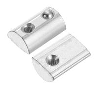 sourcing map Roll-in Spring M4 T Nut, Roll Ball Elastic Nuts for 4545 Series Aluminum Extrusion Profile Suitable for Aluminum Profile with 10mm Groove Depth, Pack of 50