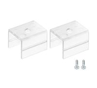 sourcing map Rope Light Mounting Clips, 20 Pack Wall Channel Mounting Holder Accessories for 15.5mm to 16.8mm Waterproof LED Strip, Translucent