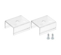 sourcing map Rope Light Mounting Clips, 20 Pack Wall Channel Mounting Holder Accessories for 19mm to 20.4mm Waterproof LED Strip, Translucent