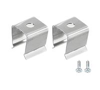 sourcing map Rope Light Mounting Clips, 20 Pack Wall Channel Mounting Holder Accessories for 8mm to 11mm Waterproof LED Strip, Stainless Steel