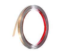 sourcing map Rose Gold Trim Peel and Stick, Self Adhesive Mirror Trim Border 32.8ft x 0.4" Stainless Steel Brushed Finish Molding Tape Strips for Mirror Frame Wall Cabinet Tile Edge Molding