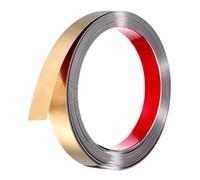 sourcing map Rose Gold Trim Peel and Stick, Self Adhesive Mirror Trim Border 32.8ft x 1" Stainless Steel Mirror Finish Molding Tape Strips for Wall Cabinet Tile Edge Molding