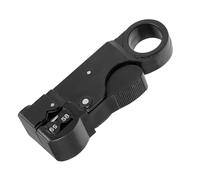 sourcing map Rotary Coax Coaxial Cable Stripper Cutter Tool for RG58/59/62/3C/4C Wire Stripper Network Tool SK-5 Wire Cutters Plier Wire Strippers Cutting Pliers Crimper 2, Black