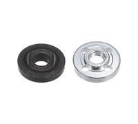 sourcing map Rotary Tool Flange Lock Nut Set M10 x 30mm Inner Outer Splints Motor Shaft Coupler Saw Blade Flange Nut