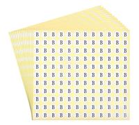 sourcing map Round Alphabet Letter Stickers 30 Sheet 3960pcs Letter B Small Round Stick Letter Labels Self Adhesive for Scrapbooking Crafts