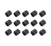 sourcing map Round Aluminium Standoff Column Spacer,Standoffs Round Spacers M3x5mm,Spacers Assortment Kit for RC Airplane,FPV Quadcopter,CNC,Black,Pack of 15