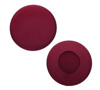 sourcing map Round Bar Stool Covers, 2 Pack Round Seat Cover Dia.11-14", High Stretchy Circle Stool Cover for Chairs Stool Slipcovers, Deep Red