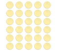 sourcing map Round Brass Tags, 50Pcs 20mm/0.8" Blank Brass Disc Stamping Tag with Hole for DIY Crafts Pendants Labeling Making