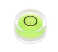 sourcing map Round Bubble Level 12x6mm Mini Circular Bullseye Spirit Levels for Leveling Camera Tripod Telescope Workshop Turntable Pictures Frame, Lime