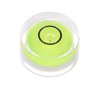 sourcing map Round Bubble Level 15x8mm Mini Circular Bullseye Spirit Levels for Leveling Camera Tripod Telescope Workshop Turntable Pictures Frame, Yellow