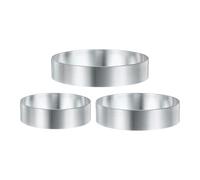 sourcing map Round Cake Ring 2.76/3.15/3.54 Inch Seamless Stainless Steel Pastry Mousse Dessert Ring Mirror Coating for Baking Cooking English Muffins Crumpet Making Tool