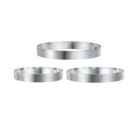 sourcing map Round Cake Ring 4.72/5.12/5.9 Inch Seamless Stainless Steel Pastry Mousse Dessert Ring Mirror Coating for Baking Cooking English Muffins Crumpet Making Tool