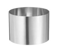 sourcing map Round Cake Ring 4 x 2.75 Inch Seamless Stainless Steel Pastry Mousse Dessert Ring Mirror Coating for Baking Cooking Making Tool