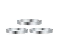 sourcing map Round Cake Ring 5.9/6.3/6.69 Inch Seamless Stainless Steel Pastry Mousse Dessert Ring Mirror Coating for Baking Cooking English Muffins Crumpet Making Tool