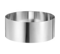 sourcing map Round Cake Ring 7 x 2.75 Inch Seamless Stainless Steel Pastry Mousse Dessert Ring Mirror Coating for Baking Cooking Making Tool