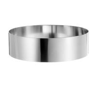 sourcing map Round Cake Ring 7 x 2 Inch Seamless Stainless Steel Pastry Mousse Dessert Ring Mirror Coating for Baking Cooking Making Tool