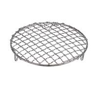sourcing map Round Cooking Rack 6.5-inch 201 Stainless Steel Cross Wire Barbecue Grill Net with 20mm Legs for Cooking Baking Steaming BBQ