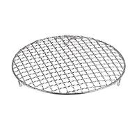 sourcing map Round Cooking Rack 9.5-inch 201 Stainless Steel Cross Wire Barbecue Grill Net with 20mm Legs for Cooking Baking Steaming BBQ