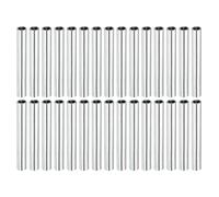 sourcing map Round Coupling Nut, M4x0.7mm Female Thread 40mm Threaded Round Sleeve Connector Rod Bar Stud Tube Nut Hardware Fastener, Silver Pack of 30