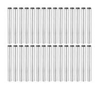 sourcing map Round Coupling Nut, M4x0.7mm Female Thread 40mm Threaded Round Sleeve Pipe Connector Rod Bar Stud Tube Nut Hardware Fastener, Silver Pack of 30