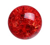 sourcing map Round Crystal Sphere, 50mm / 2" Glass Solid Decorative Sphere Crystal Ball for Home Decor Ornament Gift Craft Feng Shui Divination Fortune Telling Fountain Decoration, Red