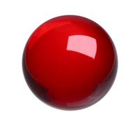 sourcing map Round Crystal Sphere, 60mm / 2.4" Glass Solid Decorative Sphere Crystal Ball for Home Decor Ornament Gift Craft Feng Shui Divination Fortune Telling Fountain Decoration, Red