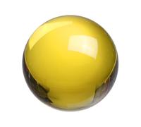 sourcing map Round Crystal Sphere, 60mm / 2.4" Glass Solid Decorative Sphere Crystal Ball for Home Decor Ornament Gift Craft Feng Shui Divination Fortune Telling Fountain Decoration, Gold