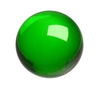 sourcing map Round Crystal Sphere, 60mm / 2.4" Glass Solid Decorative Sphere Crystal Ball for Home Decor Ornament Gift Craft Feng Shui Divination Fortune Telling Fountain Decoration, Green