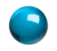 sourcing map Round Crystal Sphere, 70mm / 2.8" Glass Solid Decorative Sphere Crystal Ball for Home Decor Ornament Gift Craft Feng Shui Divination Fortune Telling Fountain Decoration, Lake Blue