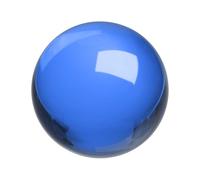 sourcing map Round Crystal Sphere, 70mm / 2.8" Glass Solid Decorative Sphere Crystal Ball for Home Decor Ornament Gift Craft Feng Shui Divination Fortune Telling Fountain Decoration, Dark Blue