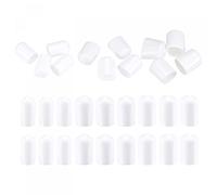 sourcing map Round End Caps Rubber Cover 30pcs 7mm 10mm 12mm White Screw Protector for Screw Bolt Pipe