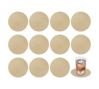 sourcing map Round Faux Leather Coasters 4 Inch,12 Pcs Non-Slip Washable Cup Coasters for Coffee Tabletop Protection,Drink Coasters Suit for Home Office Bar Decor Decor,Gold