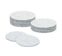 sourcing map Round Felt Furniture Pads, 16Pcs 3.5" Dia x 0.12" Thick Adhesive Backed Felt Non-slip Anti-scratch Felt Pads Chair Leg Protectors for Protecting Hardwood Floor, Gray