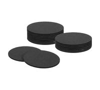 sourcing map Round Felt Furniture Pads, 16Pcs 3.5" Dia x 0.12" Thick Adhesive Backed Felt Non-slip Anti-scratch Felt Pads Chair Leg Protectors for Protecting Hardwood Floor, Black
