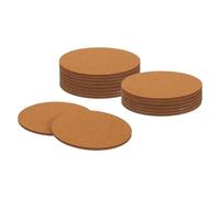 sourcing map Round Felt Furniture Pads, 16Pcs 3.5" Dia x 0.12" Thick Adhesive Backed Felt Non-slip Anti-scratch Felt Pads Chair Leg Protectors for Protecting Hardwood Floor, Light Brown