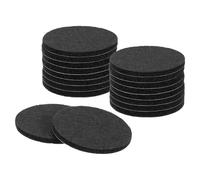 sourcing map Round Felt Furniture Pads, 18Pcs 1.6" Dia x 0.12" Thick Self Adhesive Felt Non-slip Anti-scratch Chair Leg Caps Chair Feet Protectors for Protecting Hardwood Floor, Black