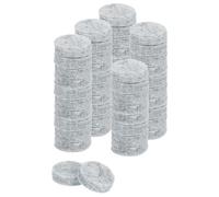 sourcing map Round Felt Furniture Pads, 50Pcs 0.7" Dia x 0.2" Thick Adhesive Backed Felt Non-slip Anti-scratch Felt Pads Chair Leg Protectors for Protecting Hardwood Floor, Gray