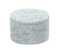 sourcing map Round Felt Furniture Pads, 8Pcs 2" Dia x 0.12" Thick Adhesive Backed Felt Non-slip Anti-scratch Felt Pads Chair Leg Protectors for Protecting Hardwood Floor, Gray