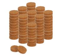 sourcing map Round Felt Furniture Pads, 90Pcs 0.4" Dia x 0.12" Thick Adhesive Backed Felt Non-slip Anti-scratch Felt Pads Chair Leg Protectors for Protecting Hardwood Floor, Light Brown