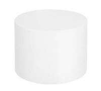 sourcing map Round Foam Cake Dummy, 8"x 6" White Fake Cake Circles Dummies Decorating Display for Wedding Birthday Party Cakes Decoration Crafts and Window Displays
