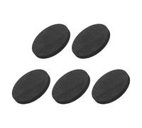 sourcing map Round Graphite Block Disk Ingot High Purity Graphite Electrode Plate Sheet 50x5mm for Melting Casting Electrolysis, Pack of 5