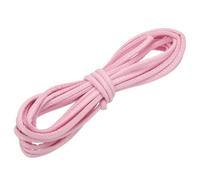 sourcing map Round Leather Cord, 4mm x 5.5 Yards PU Leather String Rope for Jewelry Beads Making Necklace Bracelet DIY Handmade Crafts, Pink