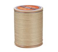 sourcing map Round Leather Sewing Waxed Thread, 220m / 240 Yards Polyester Wax String, 420D Wax Stitching Cord for Leather Crafts, Bookbinding, Bracelets Braided, Dark Linen