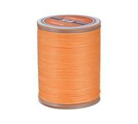 sourcing map Round Leather Sewing Waxed Thread, 220m / 240 Yards Polyester Wax String, 420D Wax Stitching Cord for Leather Crafts, Bookbinding, Bracelets Braided, Orange