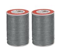 sourcing map Round Leather Sewing Waxed Thread, 55m / 60 Yards Polyester Wax String, 0.80mm Wax Stitching Cord for Leather Crafts, Bookbinding, Bracelets Braided, Dark Coffee, 2pcs