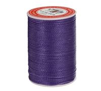 sourcing map Round Leather Sewing Waxed Thread, 55m / 60 Yards Wax Polyester String, 0.8mm Waxed Stitching Cord for Leather Crafts, Bookbinding, Bracelets Braided, Dark Purple