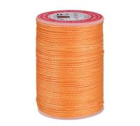 sourcing map Round Leather Sewing Waxed Thread, 55m / 60 Yards Wax Polyester String, 0.8mm Waxed Stitching Cord for Leather Crafts, Bookbinding, Bracelets Braided, Orange